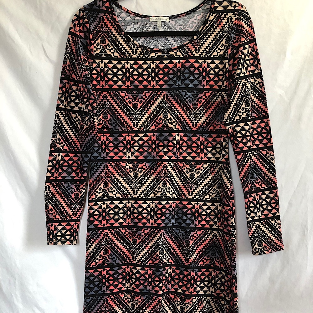 Charlotte Russe | Body Con Long Sleeve Dress
